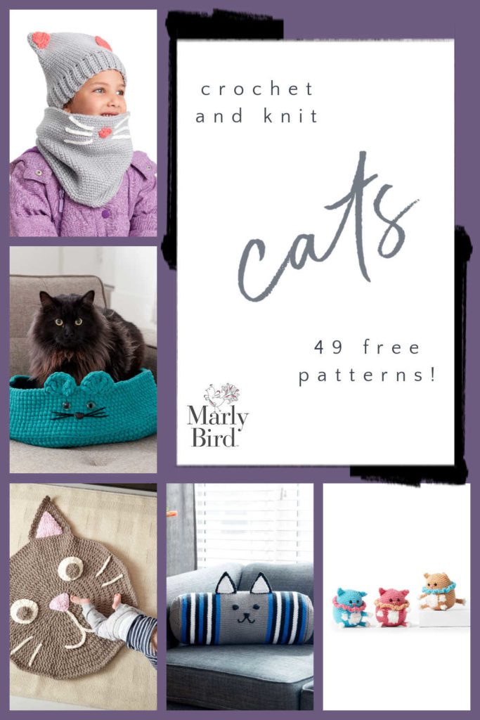 49 Free Knit & Crochet Cat Patterns