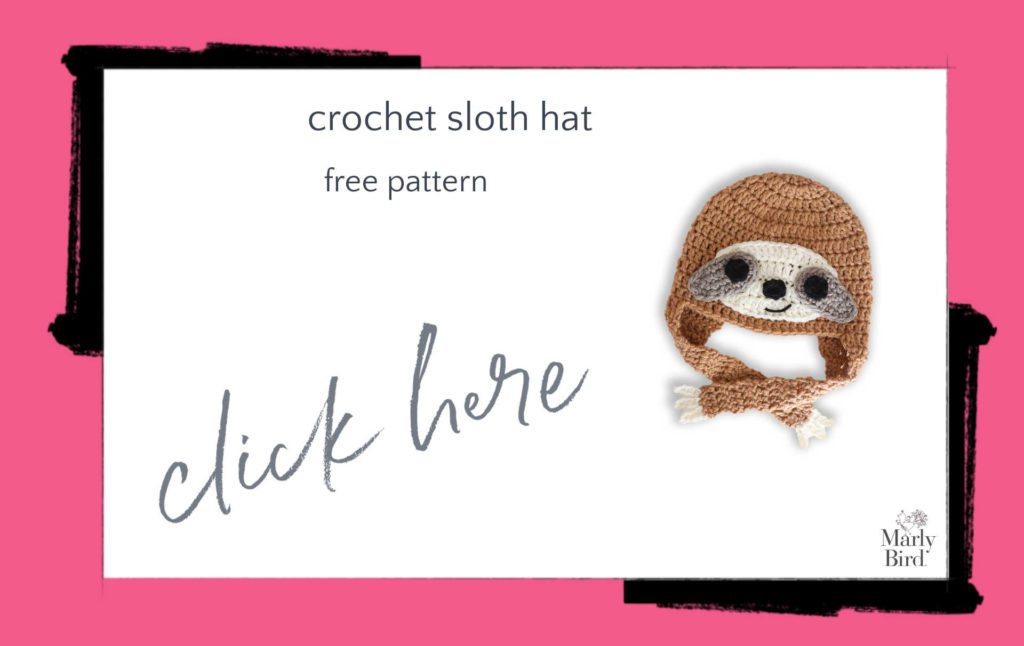 Crochet Sloth Hat Free Crochet Pattern
