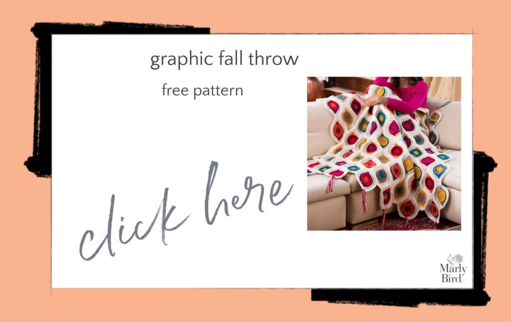 Graphic Fall Throw Free Crochet Pattern