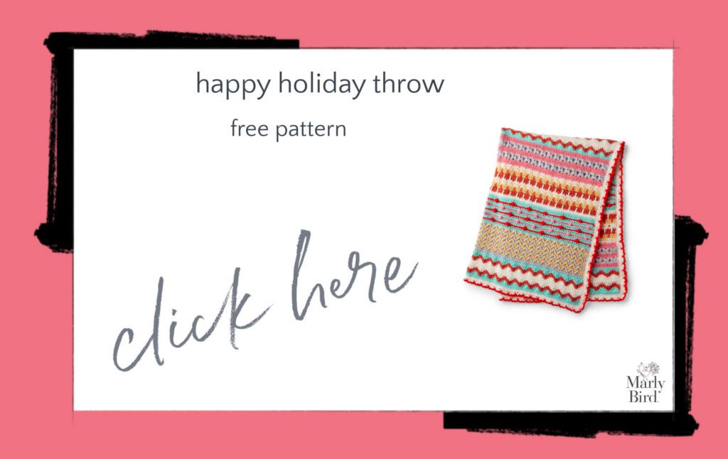 Happy Holiday Throw Free Crochet Pattern