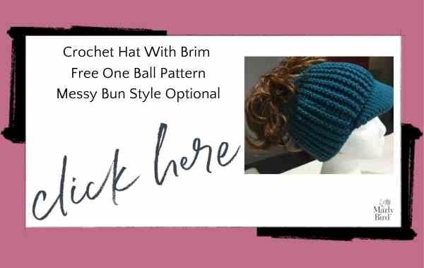 how to crochet a hat with a brim