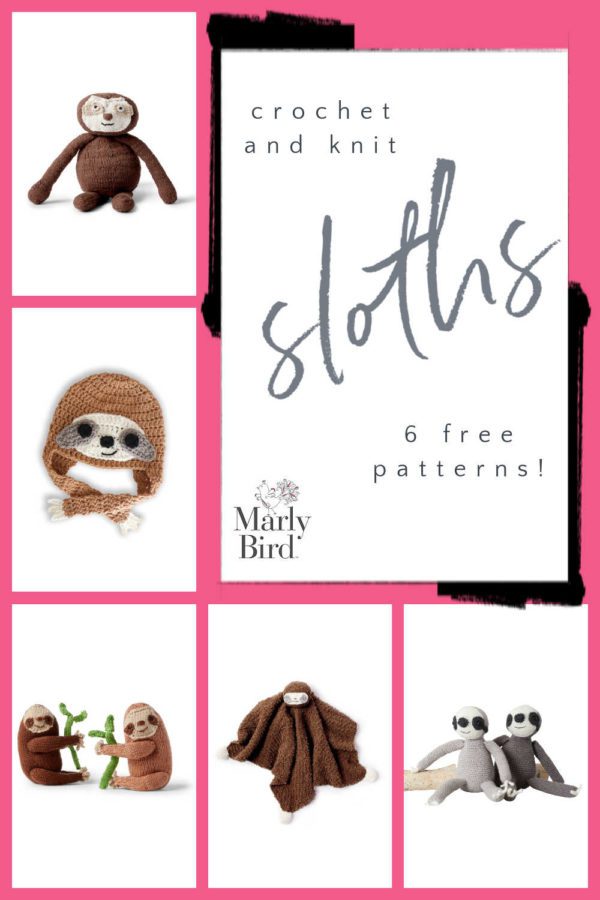 6 Free Sloth Knit and Crochet Patterns | Marly Bird