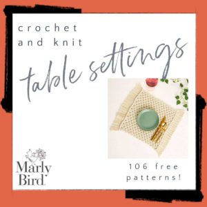 Refresh Your Table with 106 Free crochet and knit table setting Patterns