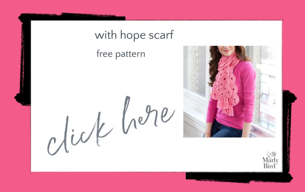 With Hope Scarf Free Crochet Pattern