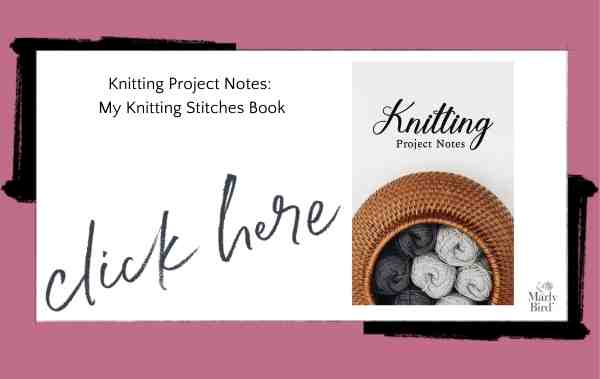 Knitting Project Notes: My Knitting Stitches Book