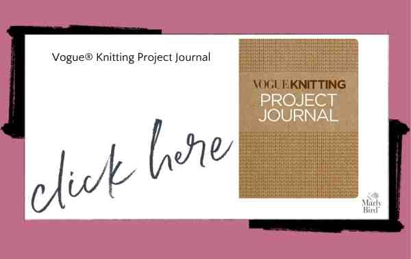 vogue knitting project journal