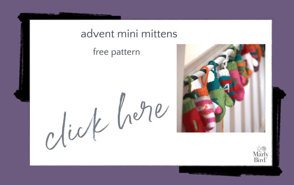 Advent Mini Mittens Free Crochet Pattern