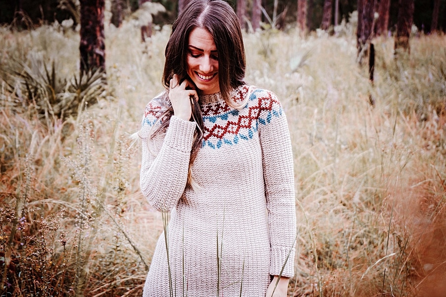 free crochet sweater dress pattern