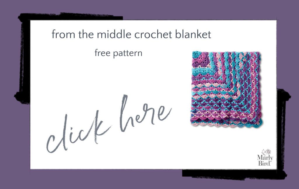 From the Middle Crochet Blanket Free Crochet Pattern