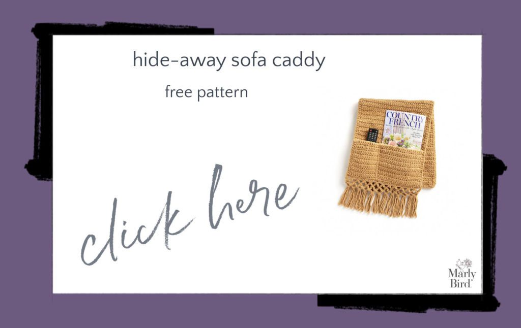 Hide-Away Sofa Caddy Free Crochet Pattern