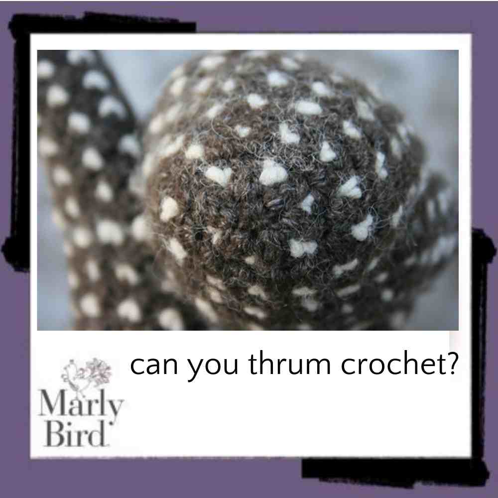 how to thrum crochet