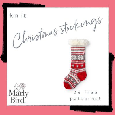 25 Free Knit Christmas Stocking Patterns for a Holiday Feel