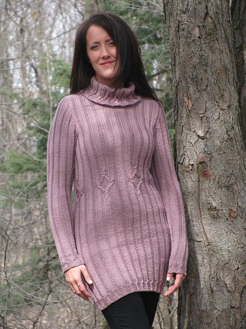 knit cable dress pattern