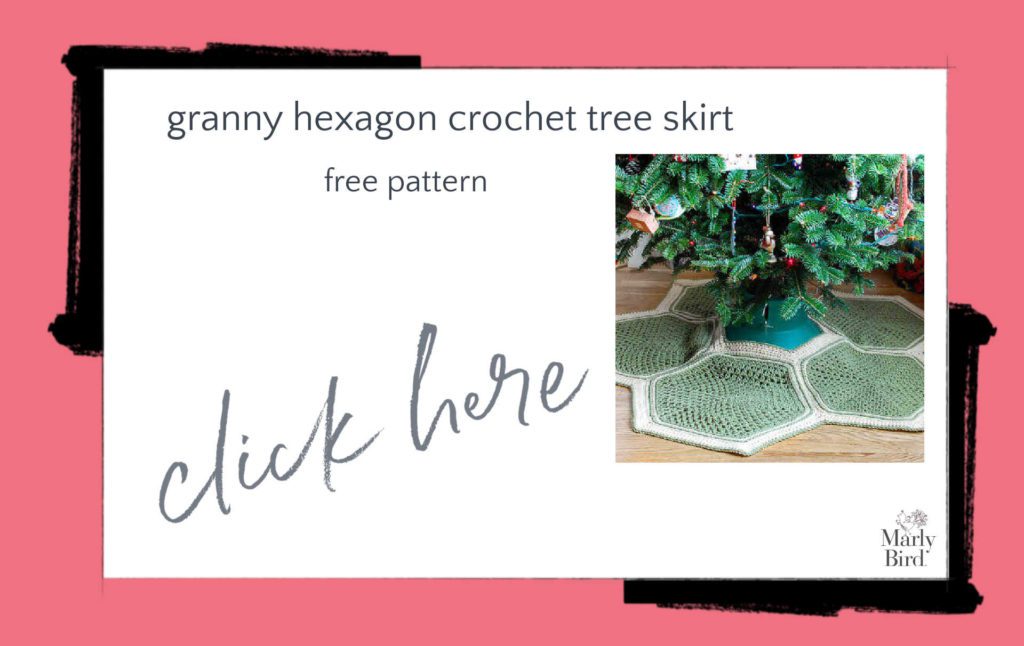 Granny Hexagon Crochet Tree Skirt Free Crochet Pattern