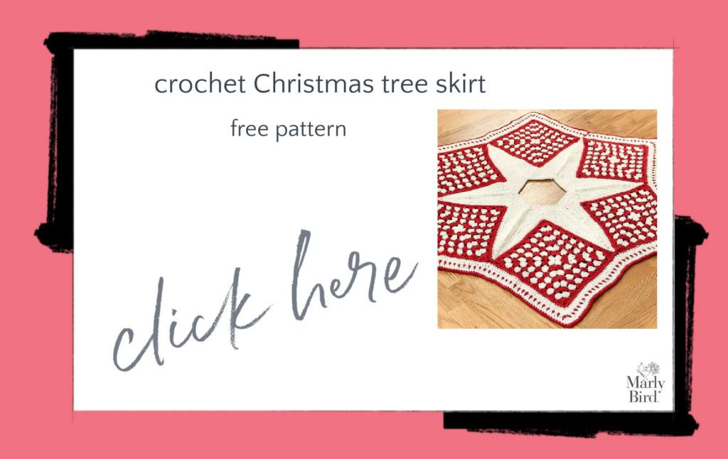 Crochet Christmas Tree Skirt by Petals to Picots
