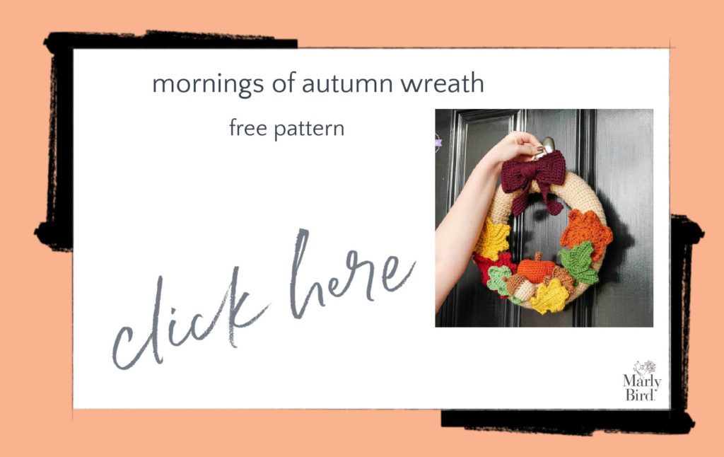 Sewrella Mornings of Autumn Crochet Wreath