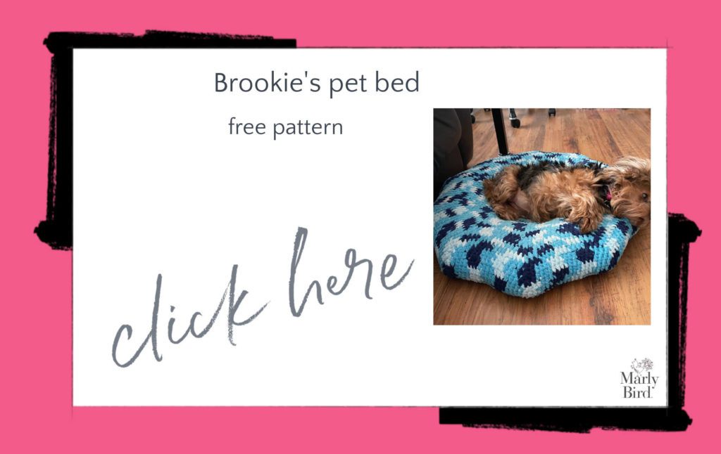 Brookie's Pet Bed Free Crochet Pattern