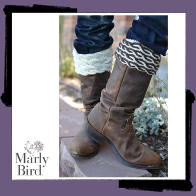 Dual Cable Knit Boot Toppers Pattern