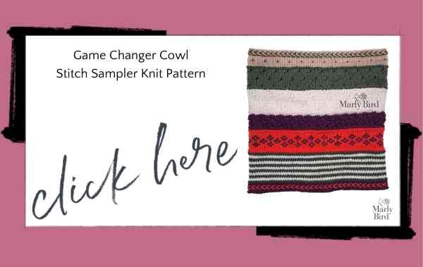 stitch sampler knit cowl free pattern
