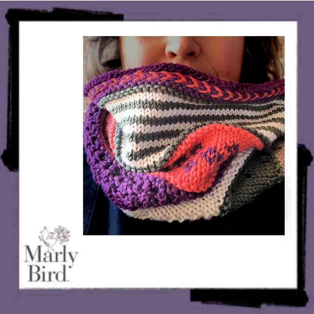 Stitch Sampler Knit Cowl Pattern by Marly Bird