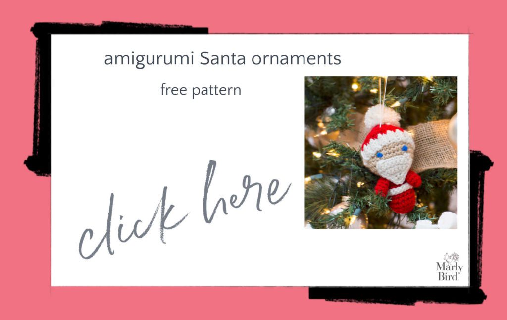 Amigurumi Santa Ornaments Free Crochet Pattern