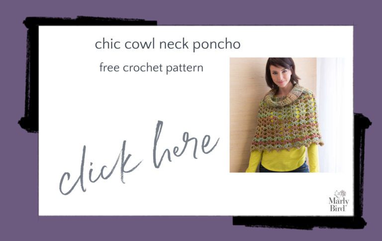 Beginner Crochet Poncho Pattern With Video Tutorial Marly Bird
