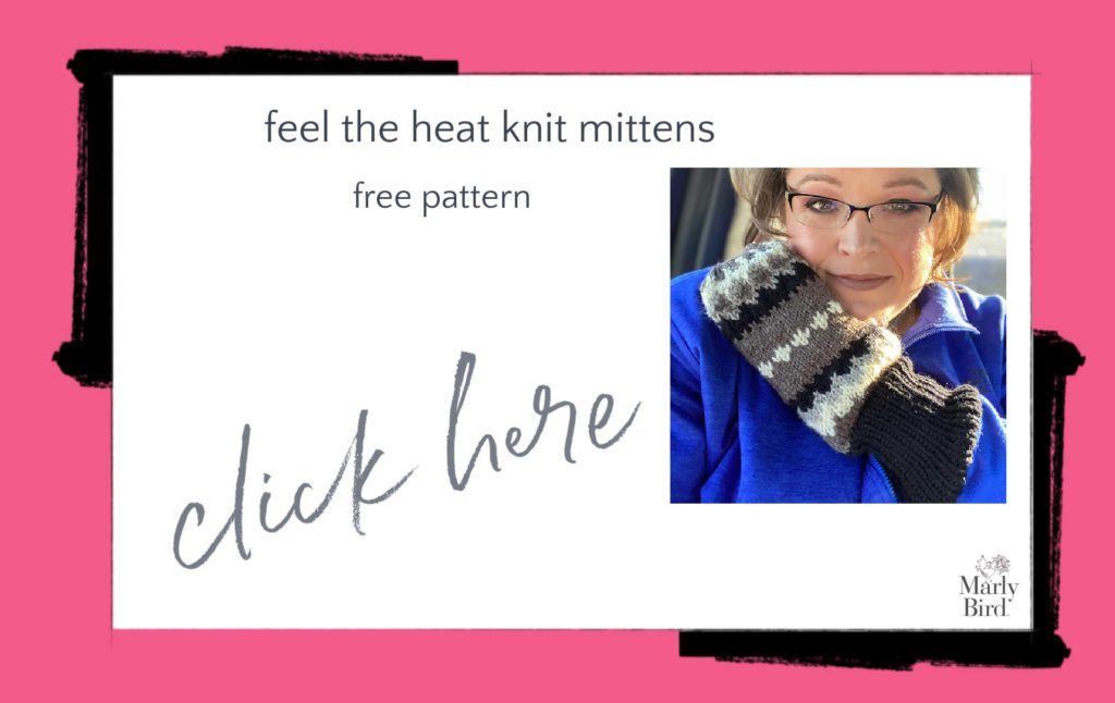 Feel the Heat Knit Mittens Free Knitting Pattern
