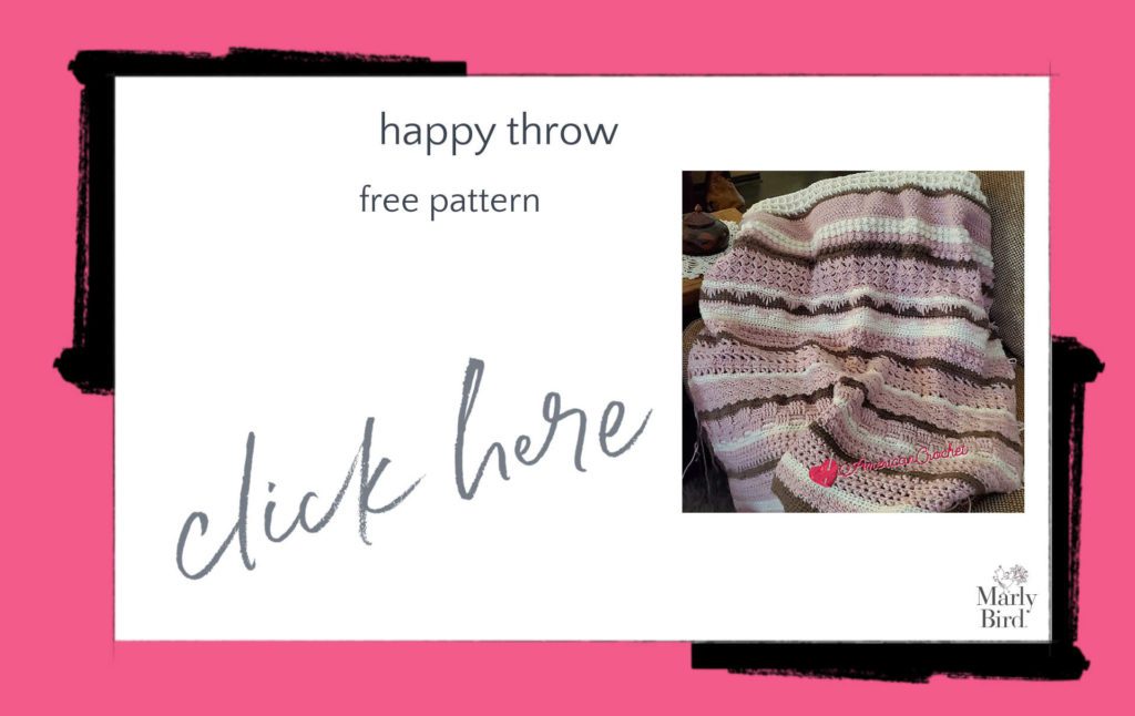 Happy Throw Free Crochet Pattern