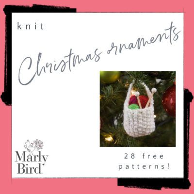 28 Free Knit Christmas Ornament Patterns