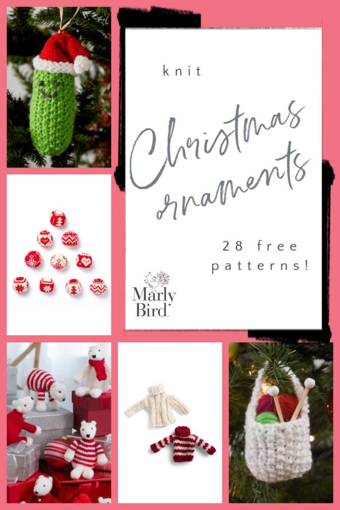 28 Free Knit Christmas Ornament Patterns