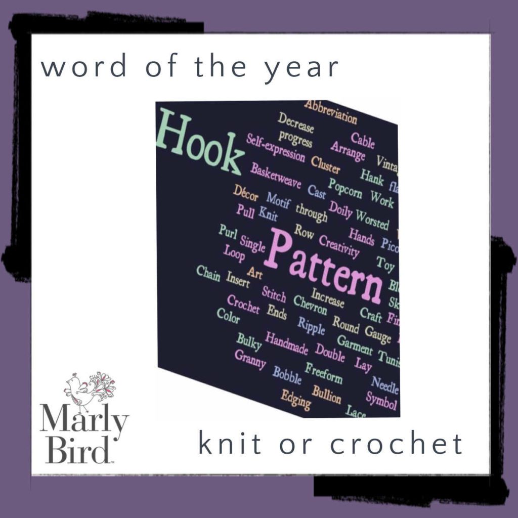 knit or crochet word of the year inspiration