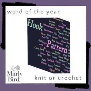 knit or crochet word of the year inspiration