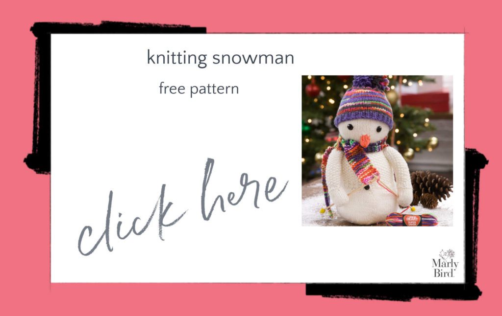 Knitting Snowman Free Knitting Pattern