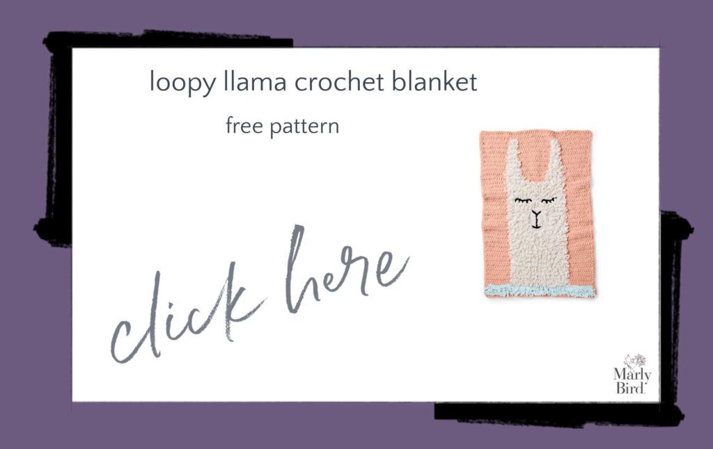 Loopy Llama Crochet Blanket free crochet pattern