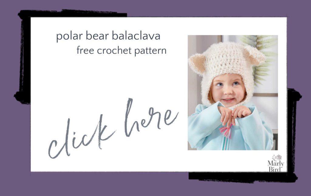 polar bear crochet balaclava pattern
