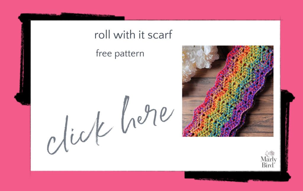 Roll with It Scarf Free Crochet Pattern