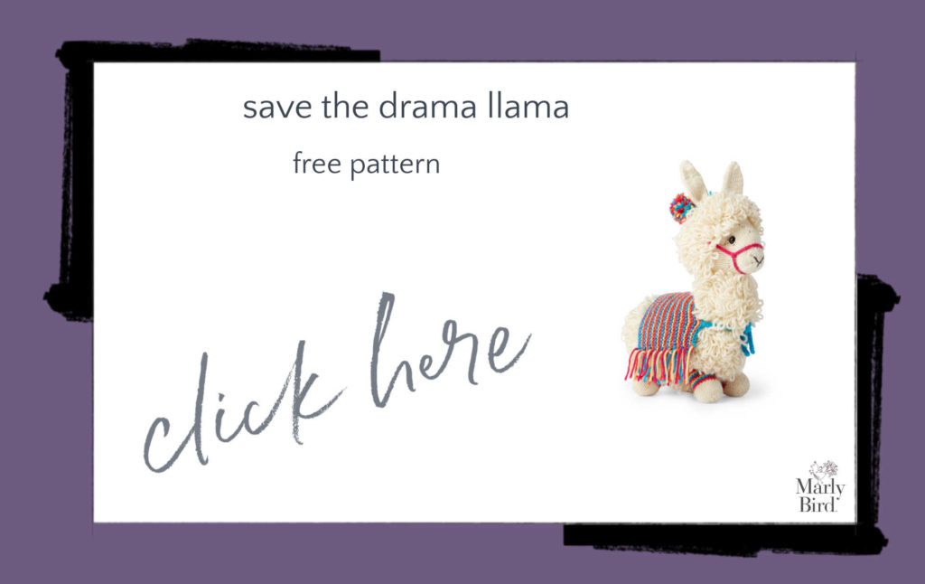 Save the Drama Llama free knitting pattern