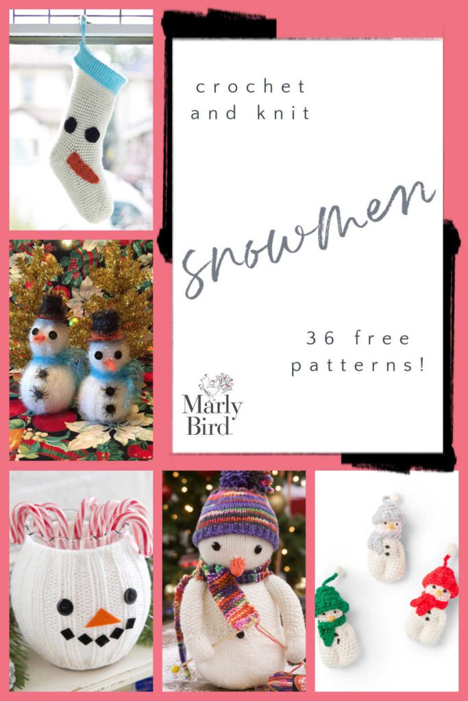knit and crochet snowman patterns