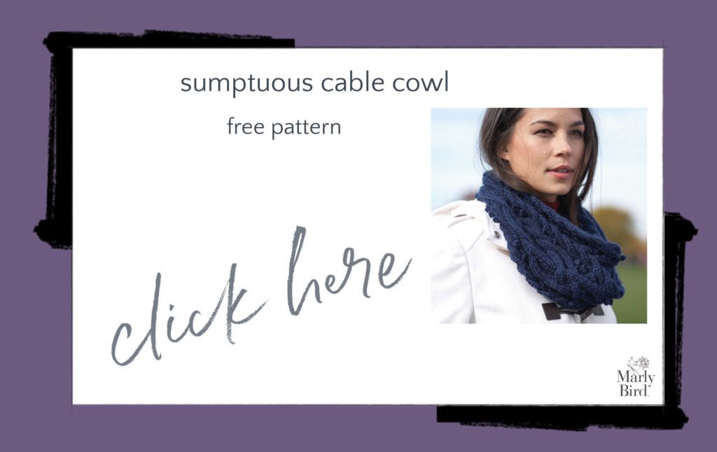 Sumptuous Cable Cowl Free Knitting Pattern