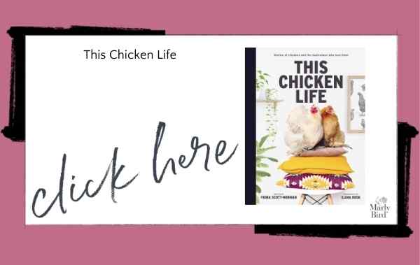 this chicken life book includes the crochet chicken hat lady