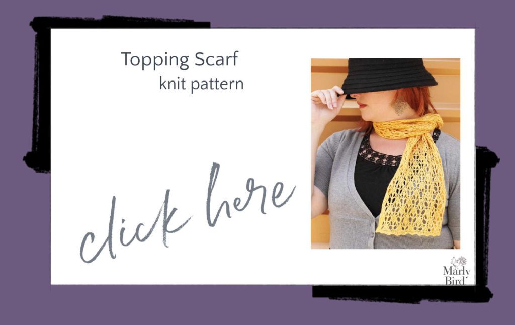 topping scarf knit pattern