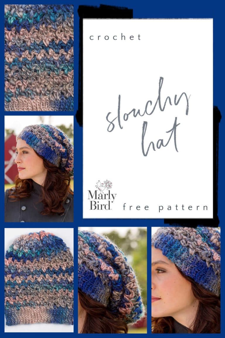 Crochet Slouchy Hat Free Pattern | Marly Bird