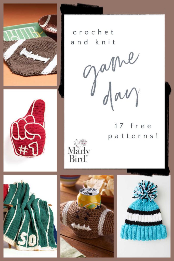 17 FREE Knit and Crochet Game Day Patterns