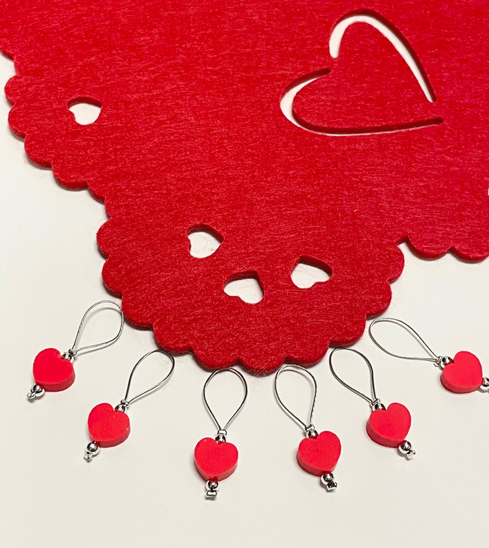 heart stitch markers