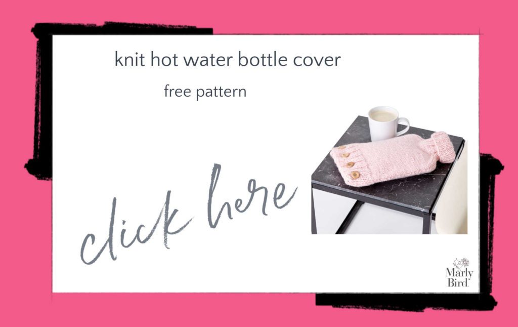 Knit Hot Water Bottle Cover Free Knitting Pattern