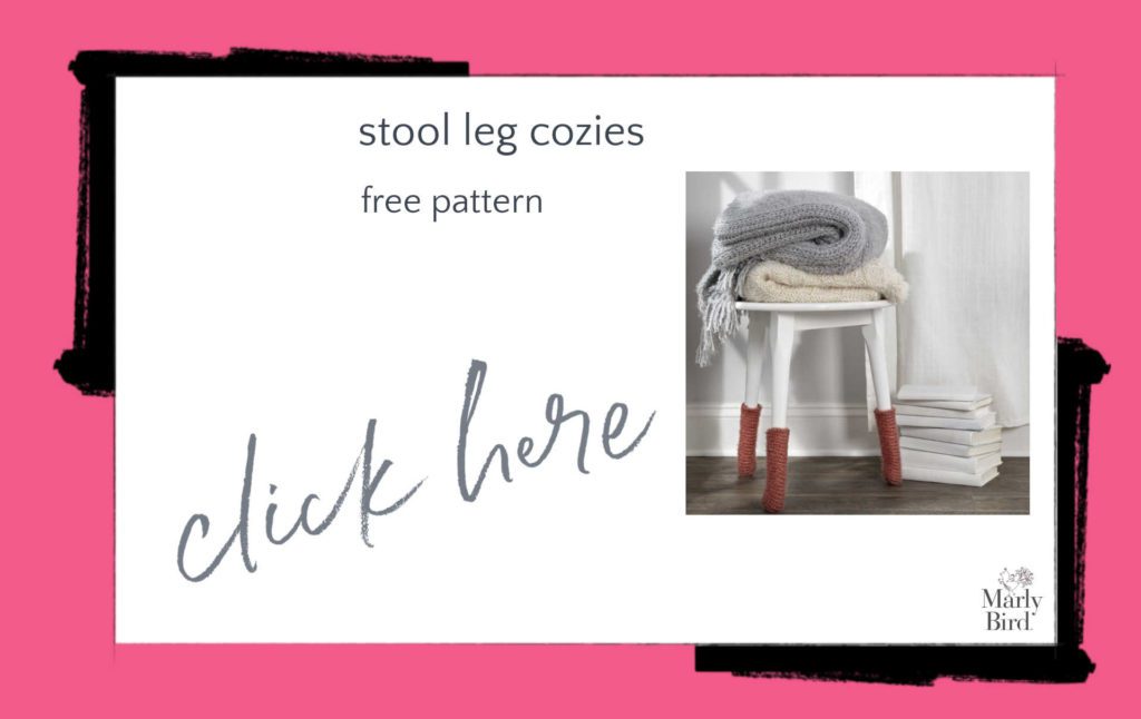 Stool Leg Cozies Free Crochet Pattern