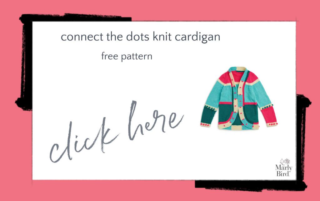 Connect the Dots Knit Cardigan Free Knitting Pattern