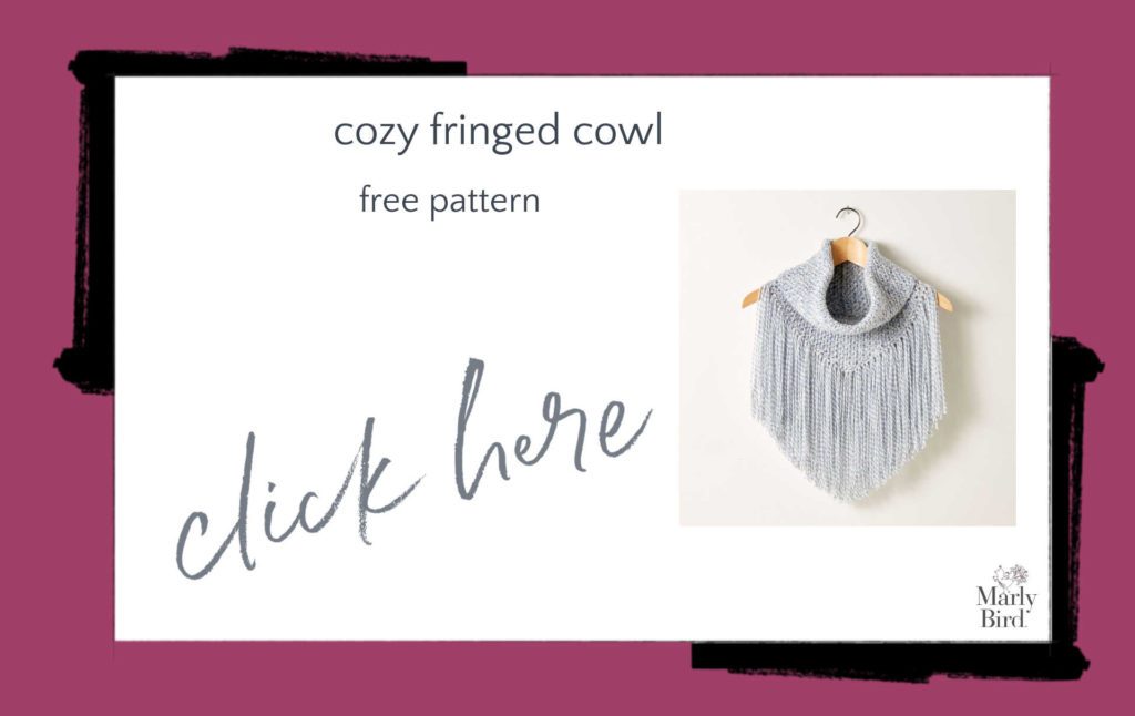 Cozy Fringed Cowl Free Crochet Pattern