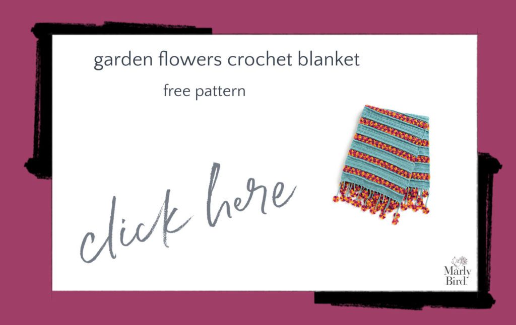 Garden Flowers Crochet Blanket Free Crochet Pattern
