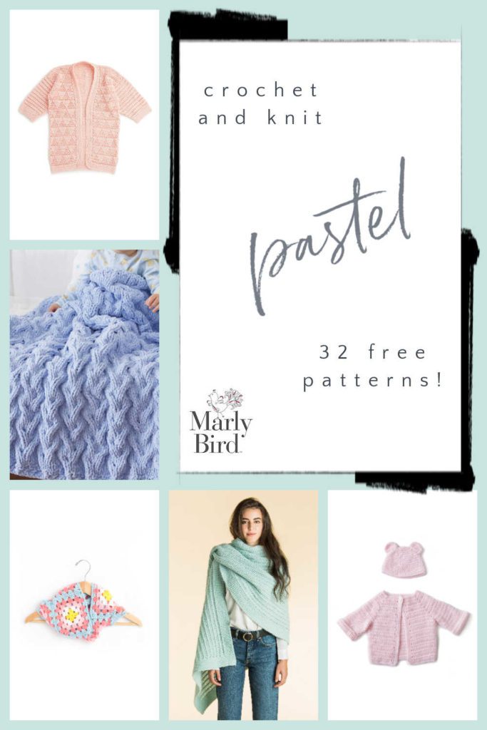 32 Free Pastel Patterns | Crochet and Knit
